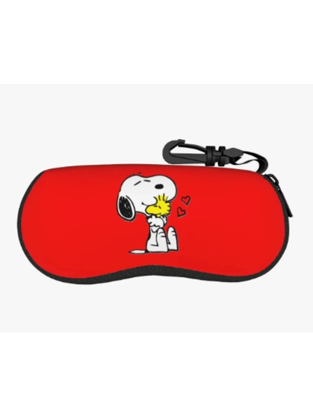 Snoopy Red Eyeglass Case Hard Shell Protective Glasses Holder Peanuts